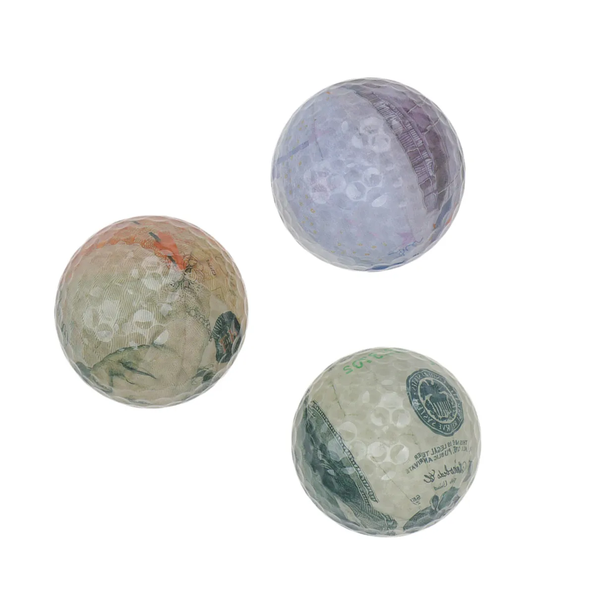 

Набор из 3 легких двухслойных мячей для гольфа для тренировок на дальние дистанции, для начинающих, для спортивного использования