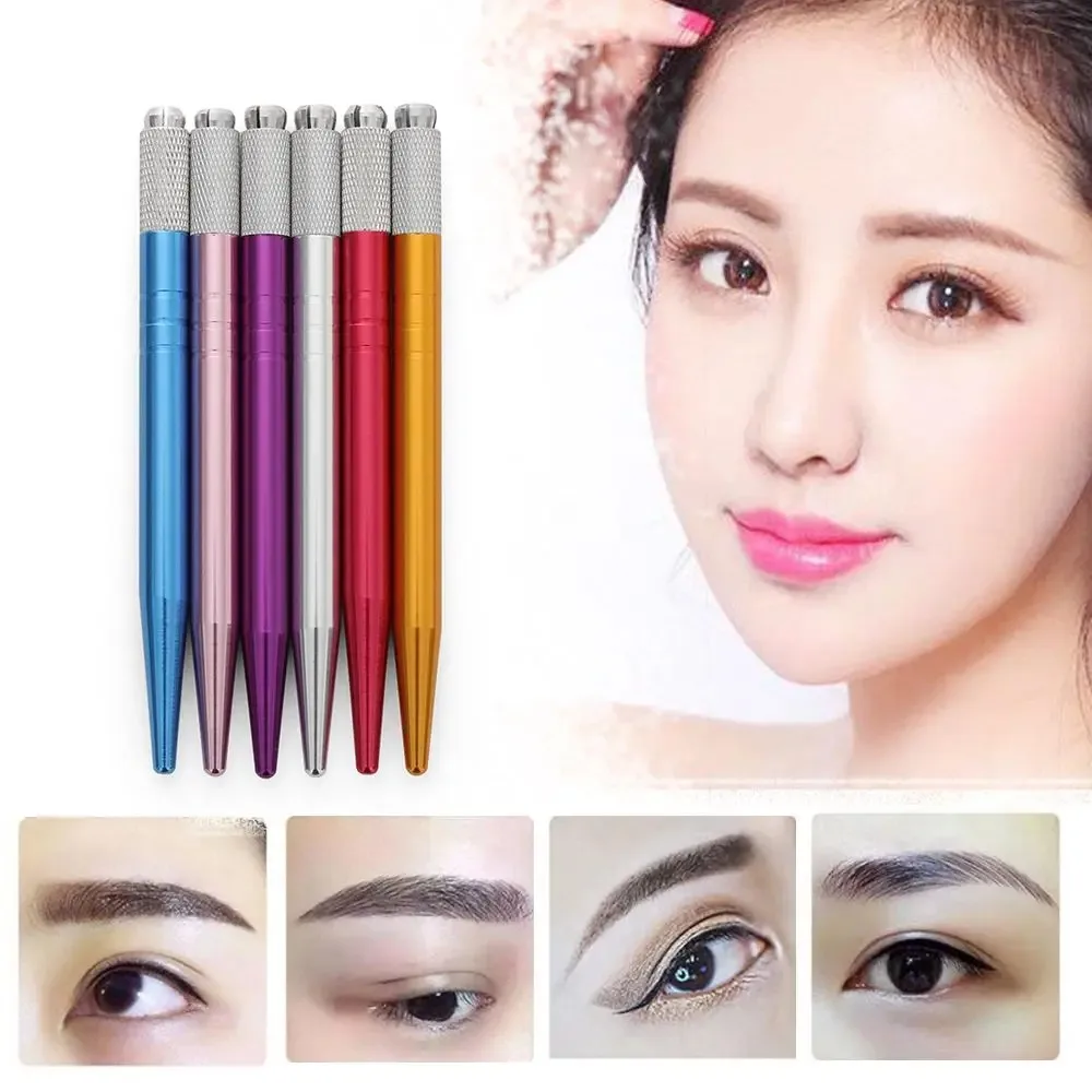 

New Microblading Manual Pen Tattoo Permanent Aluminum Alloy Makeup for Eyebrow Tattoo Lip Eyeliner Manual Pen Tools Accessories