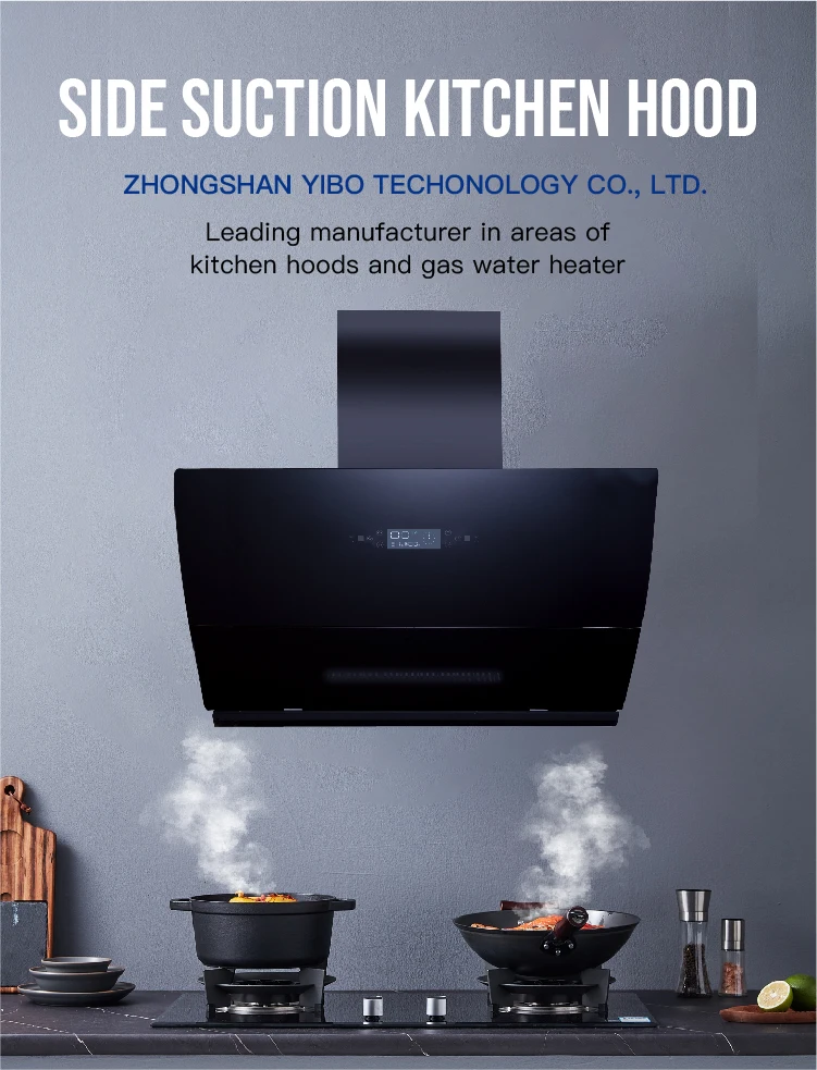 سعر تنافسي الجانب الحائط شفاط المطبخ طباخ هود التلقائي تنظيف المطبخ هود