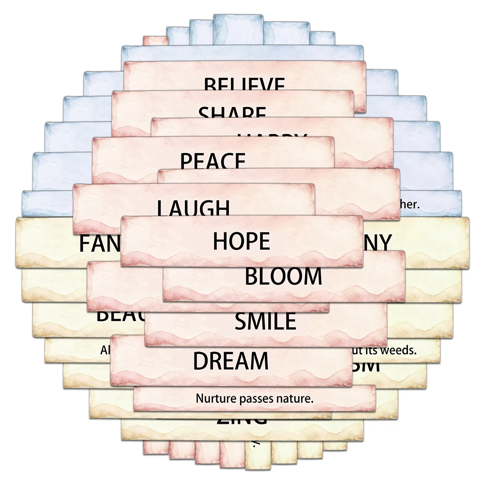 50PCS Retro Diary W…