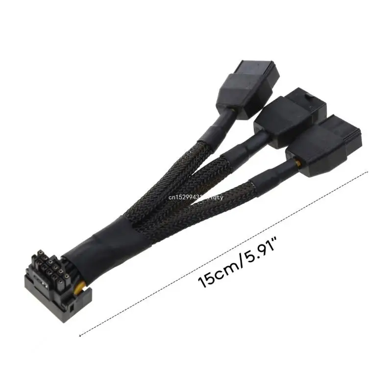 16AWG 12VHPWR PCIE 5.0 3x8pin 4x8Pin to16Pin (12+4P) Male 90° Power Extension Dropship