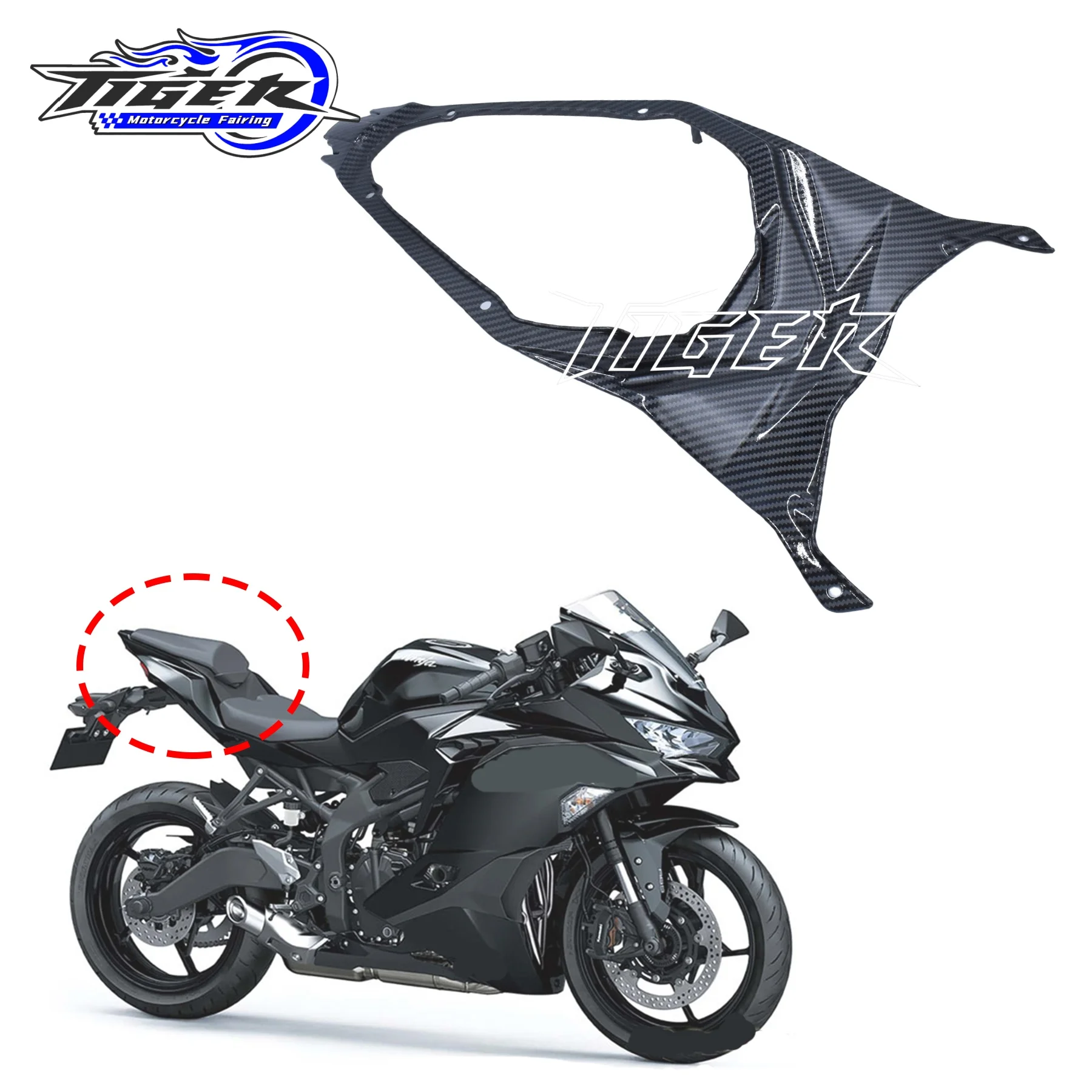 

For Kawasaki ZX4R ZX4RR ZX-25R 2019-2023 Motorcycle Full fairing kit Rear Tail Seat Panel Cover Panels Cowl Fairing Kits