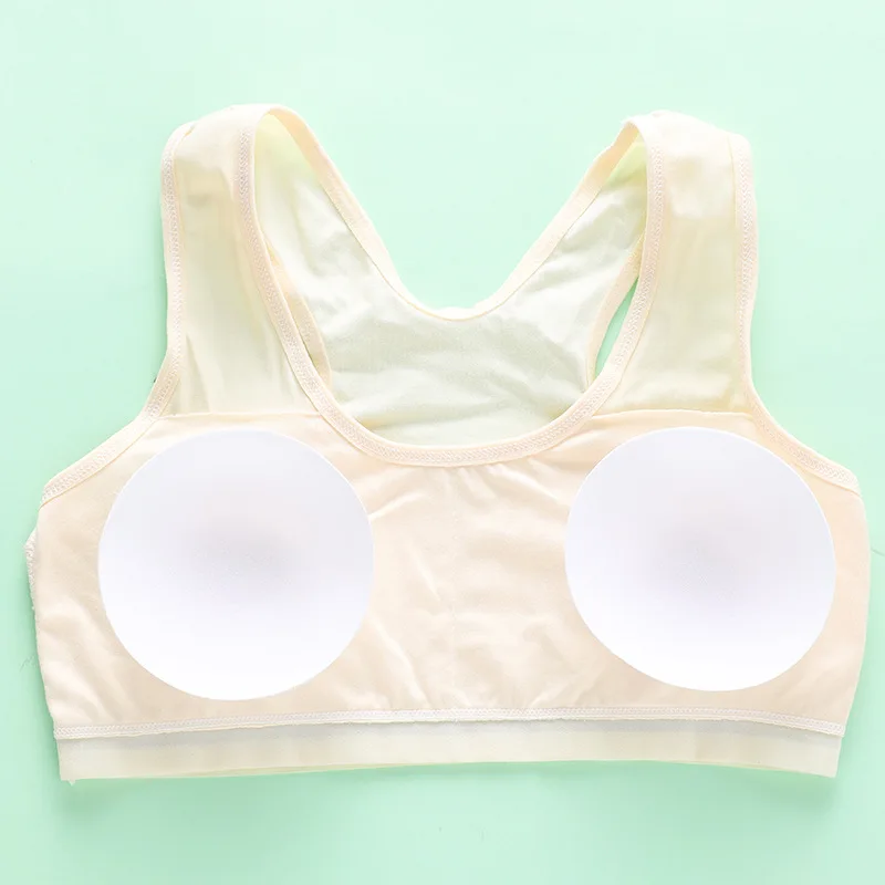 3pcs Girls Sport Bra Underwear Puberty Develop Children Wireless Developmental Underwear Bra Kids Vest Teenage Student Camisoles
