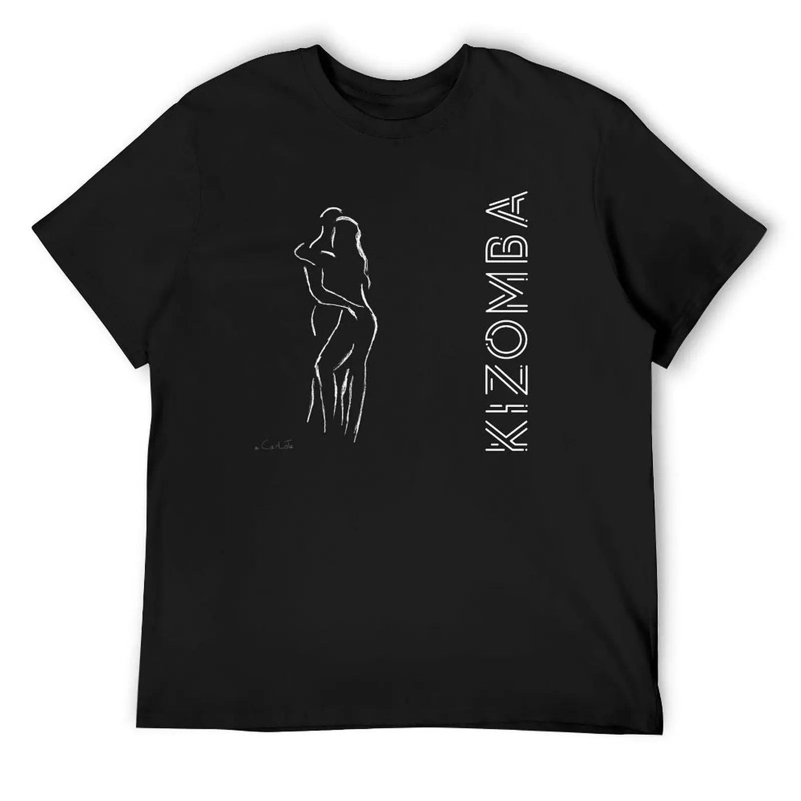 Белая футболка Kizomba, лето 2024, новые подарки и футболки, футболки большого размера, мужская мода