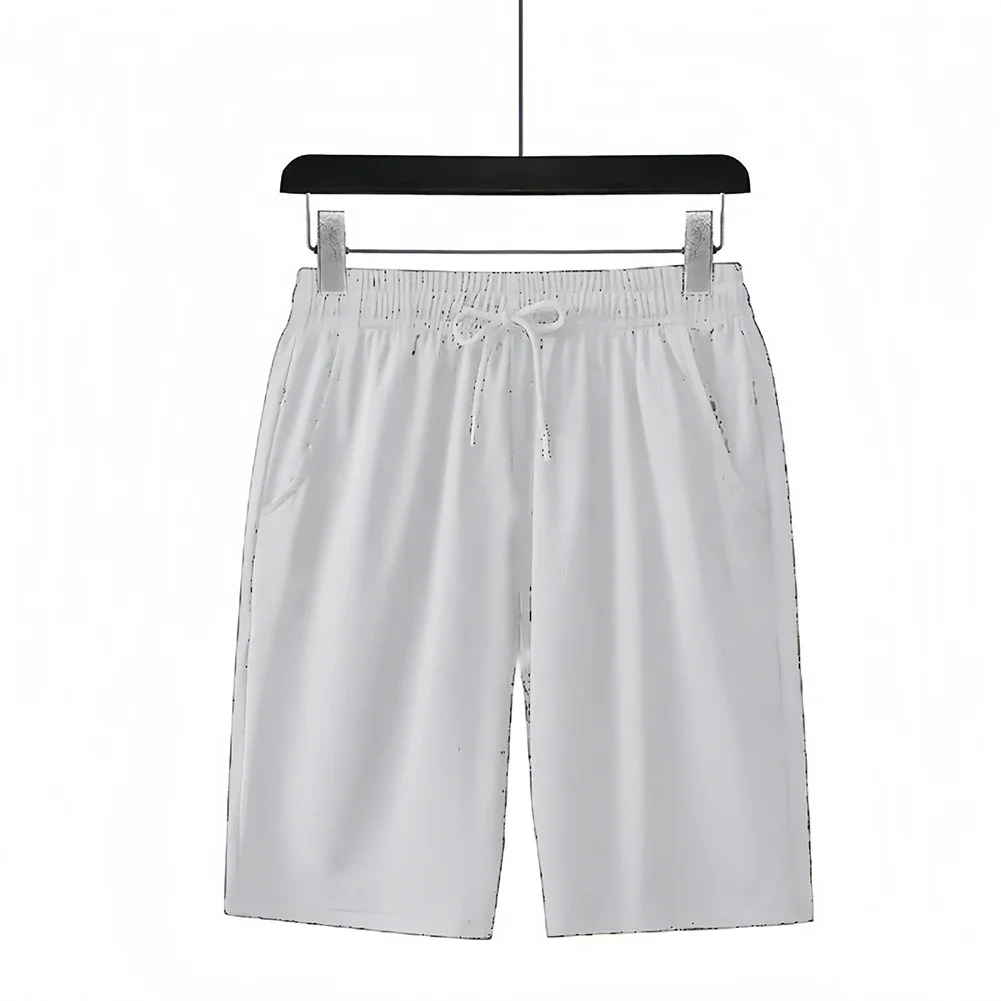 Men Casual Quick Drying Mesh Hole Shorts Oversized Thin Stretch Loose Trousers