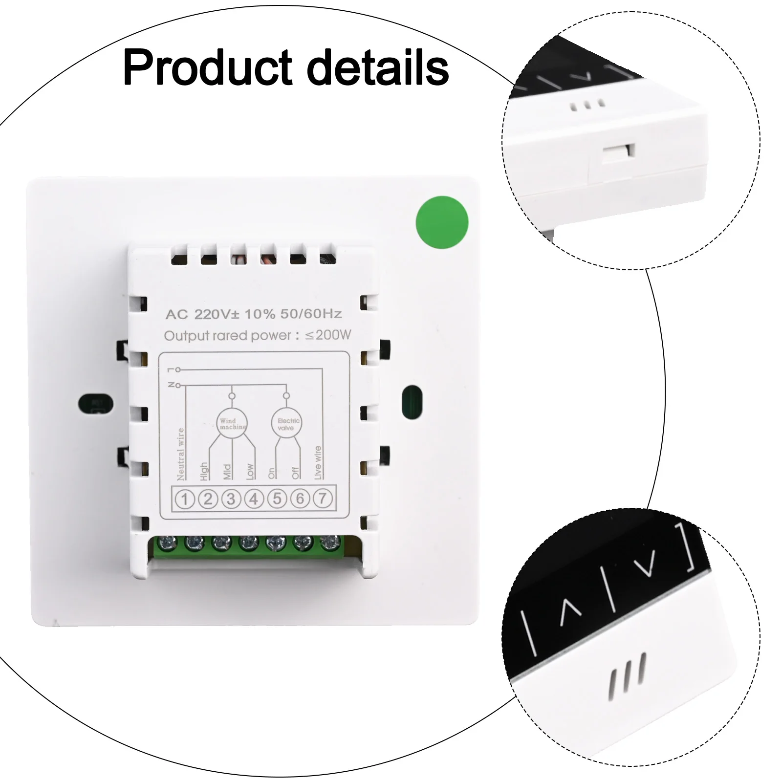 Intelligent Fan Coil Thermostat with User Friendly Controls for Seamless Heating and Cooling Experience in Homes