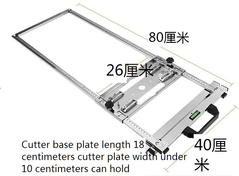 Utilizado para sierra circular eléctrica, recortadora, guía de borde, tabla de cortar de posicionamiento, marco de posicionamiento de respaldo de sierra de mesa modificada