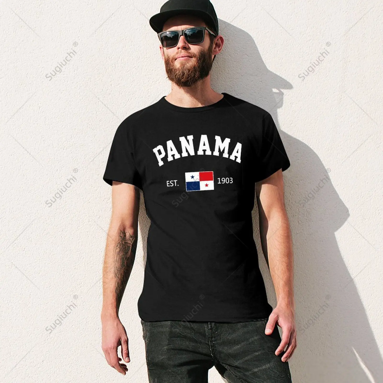 Unisex Men Panama EST.1903 Independence Day Tshirt Tees T Shirts Women Boys 100% Cotton T-Shirt