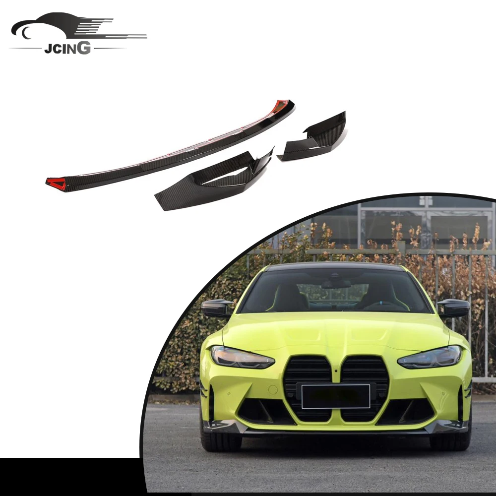 

ATV&UTVDry Carbon Fiber G80 M3 G82 M4 Front Bumper Lip for BMW 3 4 Series 2D 4D 2021-2022