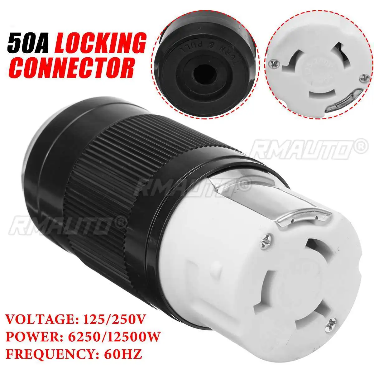 50Amp 30Amp RV Plug Replacement Locking Female Plug End Camper Power Adapter 50A For Camper Caravan Trailer RV Parts