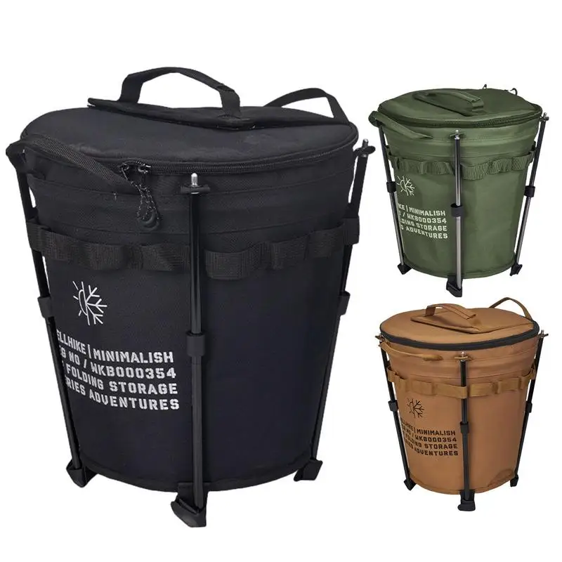 

Foldable Ice Buckets 20L Car-Mounted Round Insulation Barrel Portable Cooler Bag With Waterproof Inner Layer For Drinking