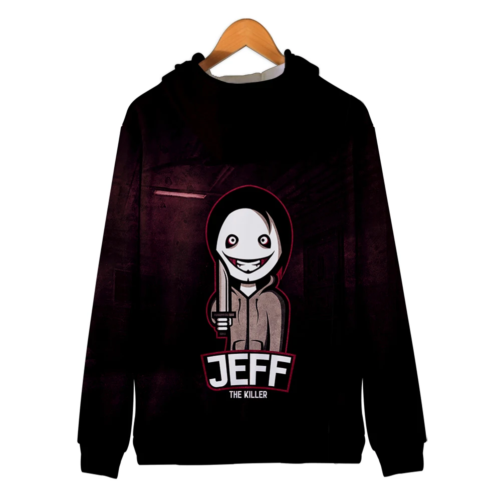 Drukuj 3D Jeff The Killer Men damska moda oversize bluza na zamek Harajuku hoodis bluza bluzy w stylu Casual Highstreet