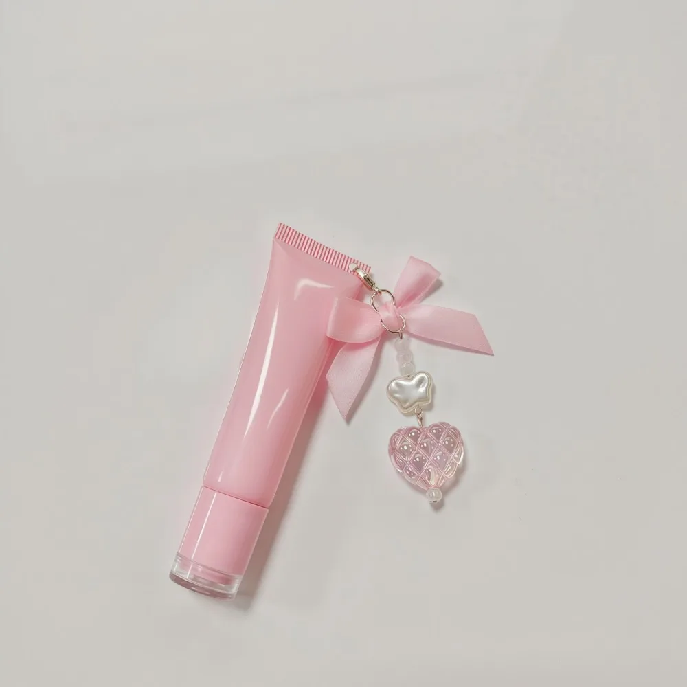 With Flower Pendant Portable Cosmetic Container Refillable Travel Bottle Leak-Proof Sub-Bottling Bottle 15ml Squeeze-type