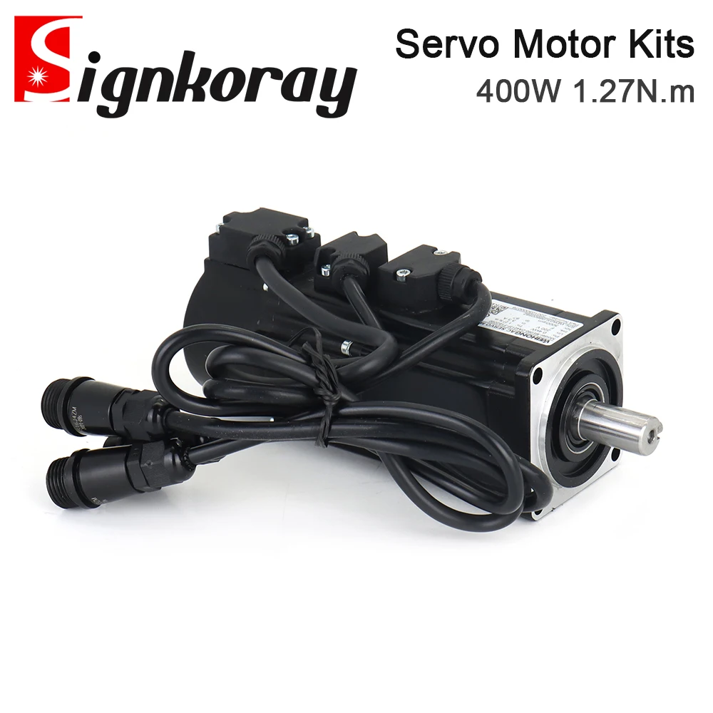 SignkoRay WeiHong WSDA 400 واط حافلة نوع محرك سيرفو سائق أطقم 1.27N.m 0.85A 220 فولت قيمة مطلقة مع الفرامل لجهاز التوجيه باستخدام الحاسب الآلي