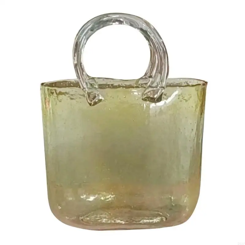 

DXAF Clear Glass Vase Fish Container Bucket Desktop Supplies