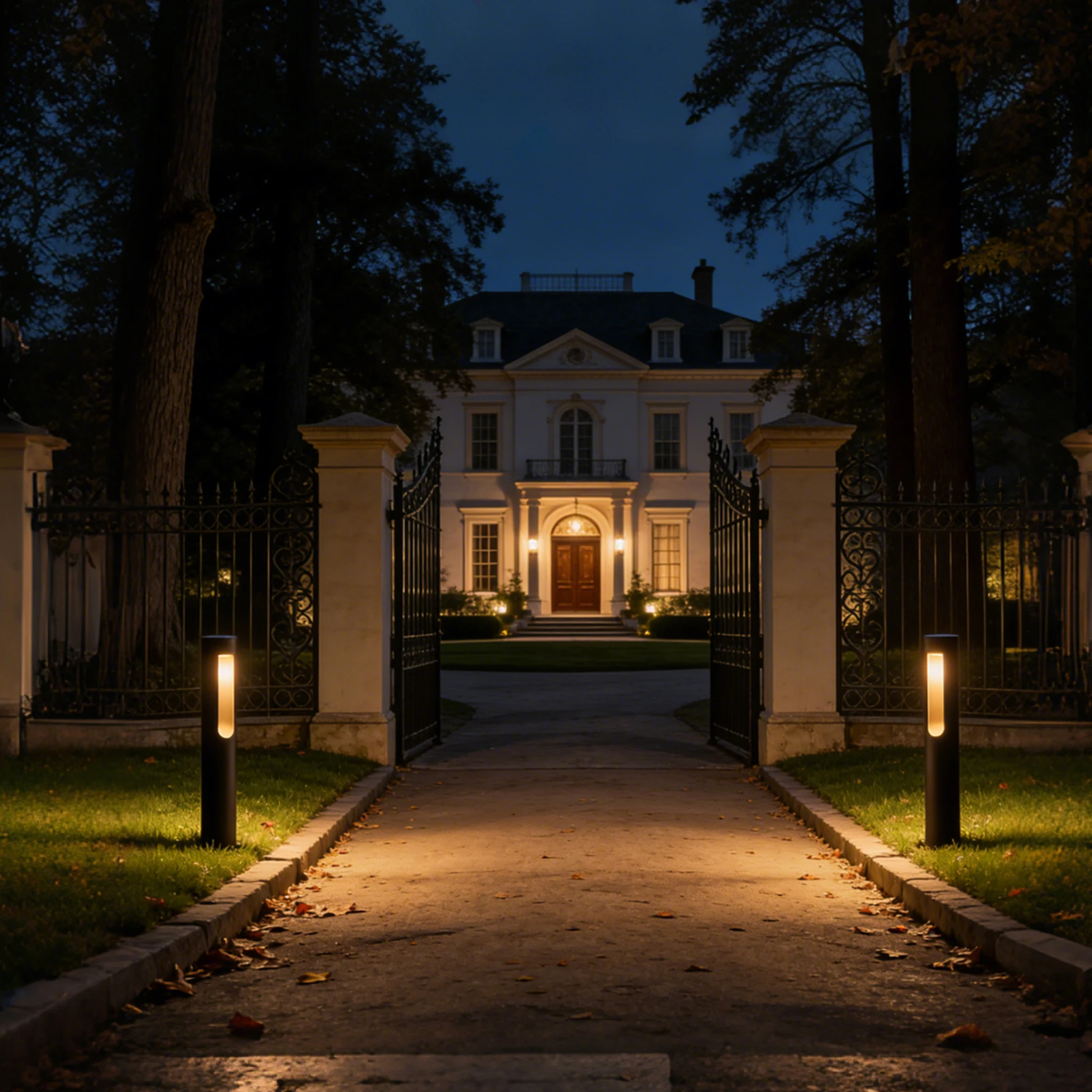 Landscape Pathway Highlight Modern Luxury LED Bollard Post Light Outdoor LED Lawn Light Waterproof Garden Light