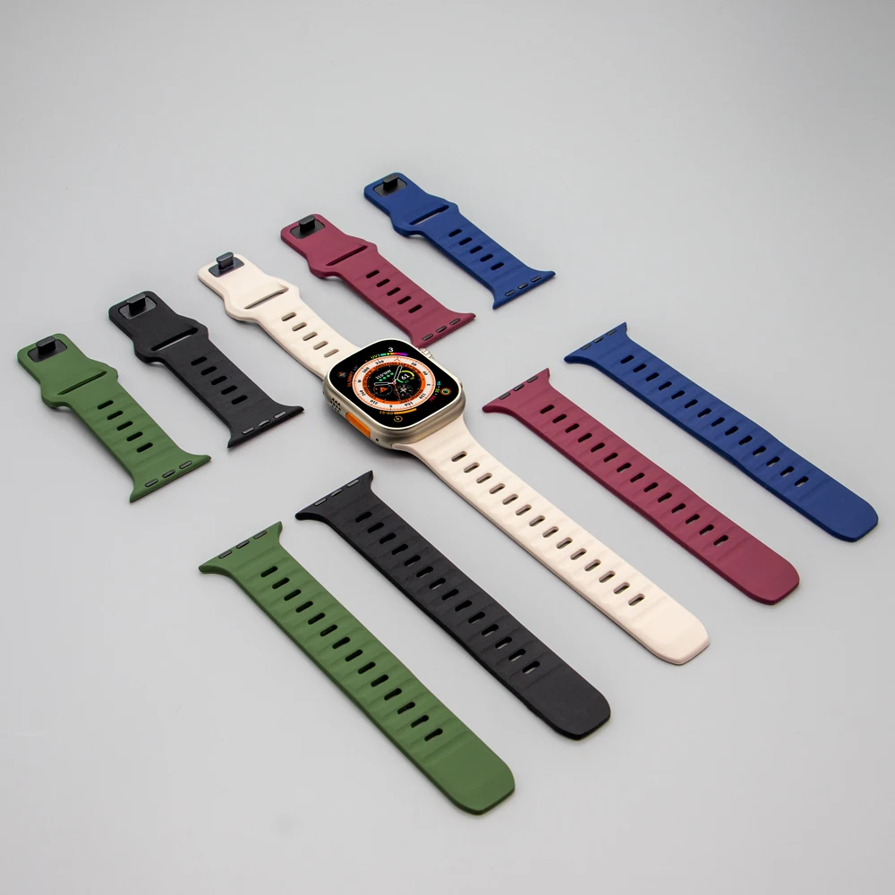 Sport Strap For Apple Watch Band 44mm 49mm 45mm 42mm 41mm 40mm accessories correa bracelet iwatch Series 8 7 6 5 4 3 se ultra