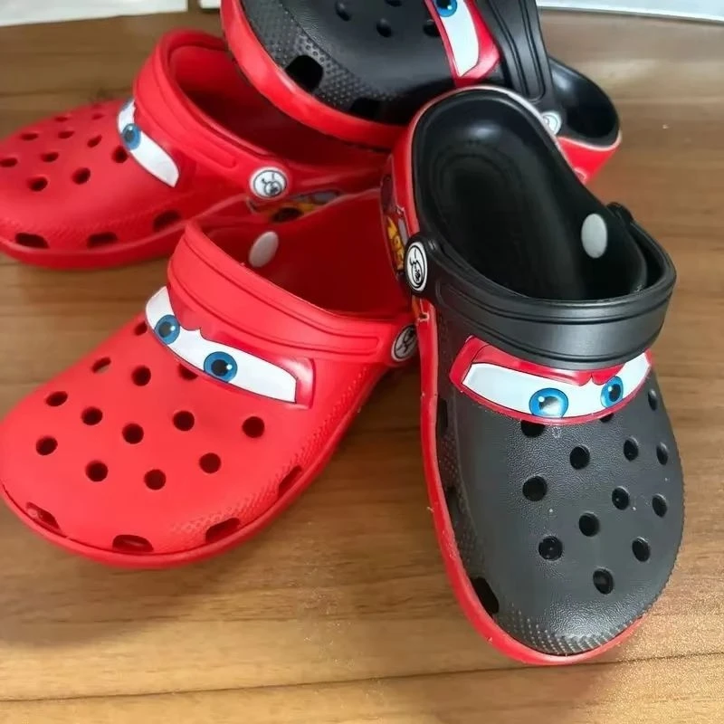 

Anime Lightning McQueen Kids Sandals Breathable Casual Beach Slippers Summer Comfortable EVA Outdoor Home Shoes for Children