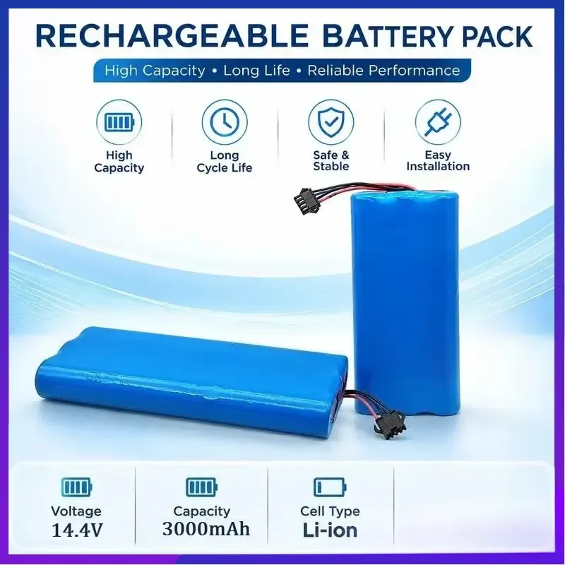 Replacement Battery for Ecovacs Deebot D58 BP-54 XR210 Deepoo 580 Robot Vacuum Cleaner High Capacity Rechargeable Li-ion