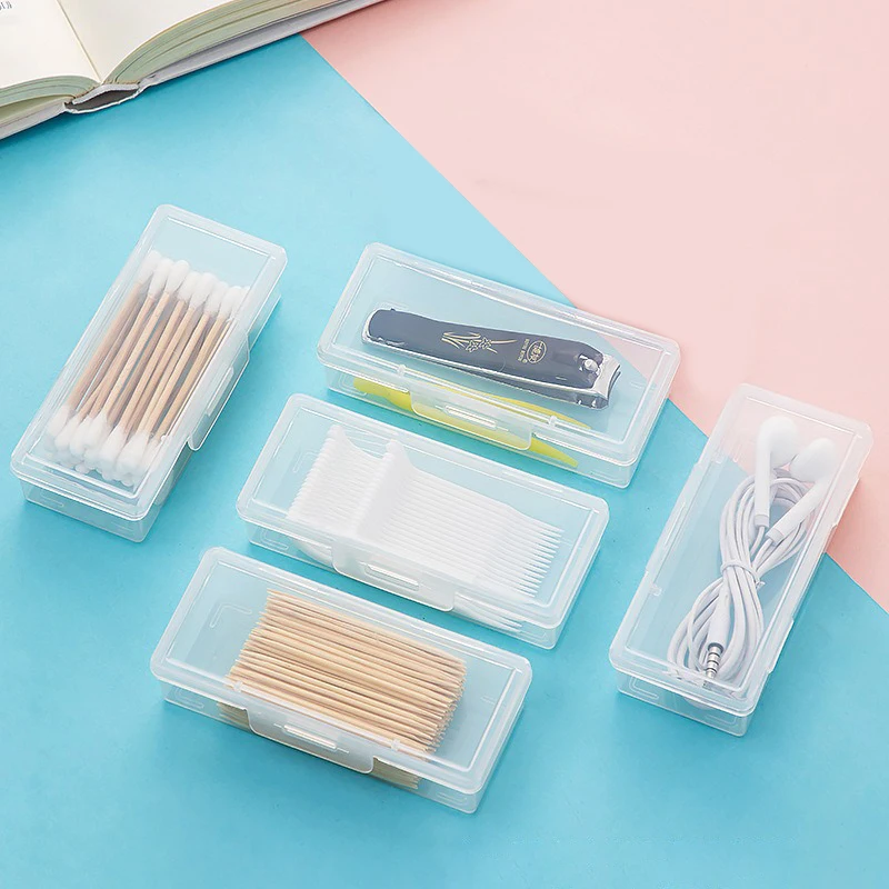 Portable Travel Box Cotton Swab Holder Case Detal Floss Jewelry Organizer Container Dust-proof Jewelry Accessories Box