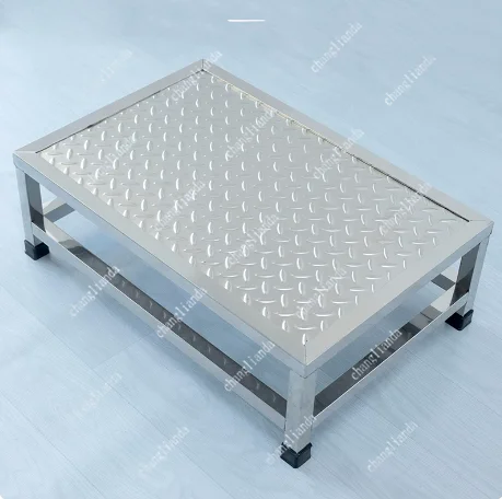 Stainless Steel Anti Slip Step Stool Heavy Duty Thickened Sturdy Foot Stool Home Kitchen Bathroom High Load Non Slip Safety Step