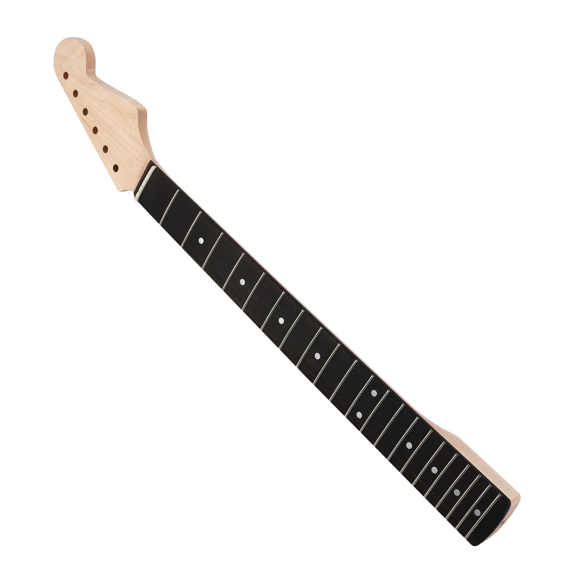 DIY Electric Guitar Handle, 21 Fret C-Shaped Electric Guitar Neck, Canadian Maple, Rosewood Fingerboard 9.5” Radius