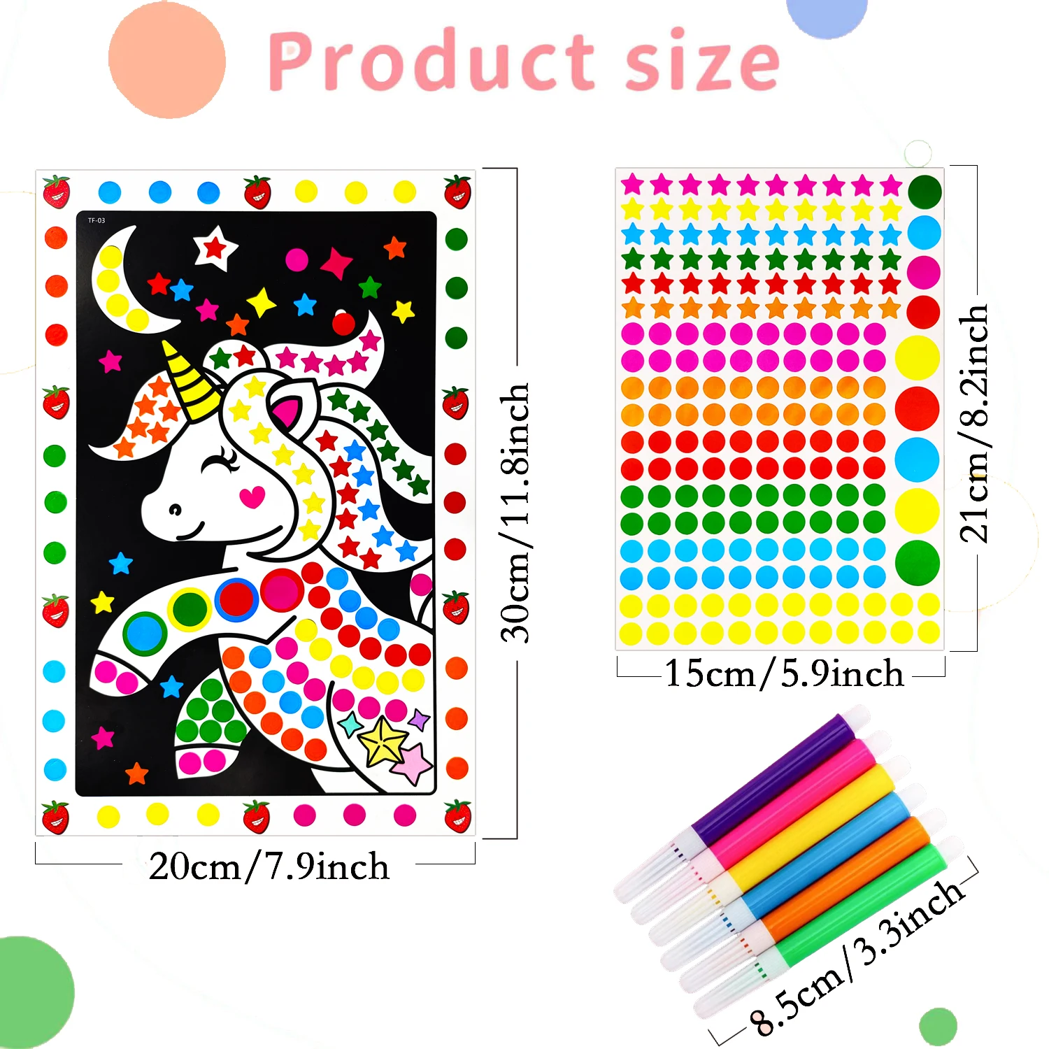 Cartoon Animal Drawing Mosaic Sticker Funny Puzzle Dot Stickers For Kids Children Early Educational Patience Training Toys