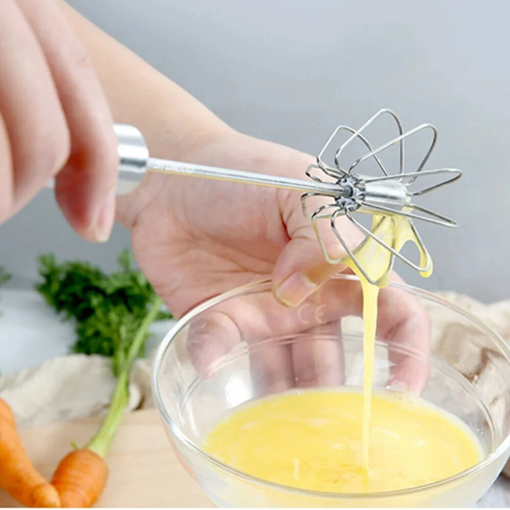 Hand Pressure Rotating Semi-Automatic Mixer Coffee Milk Mixing Egg Beater Hand Held Stonego Kitchen Baking Cooking Tools image 6