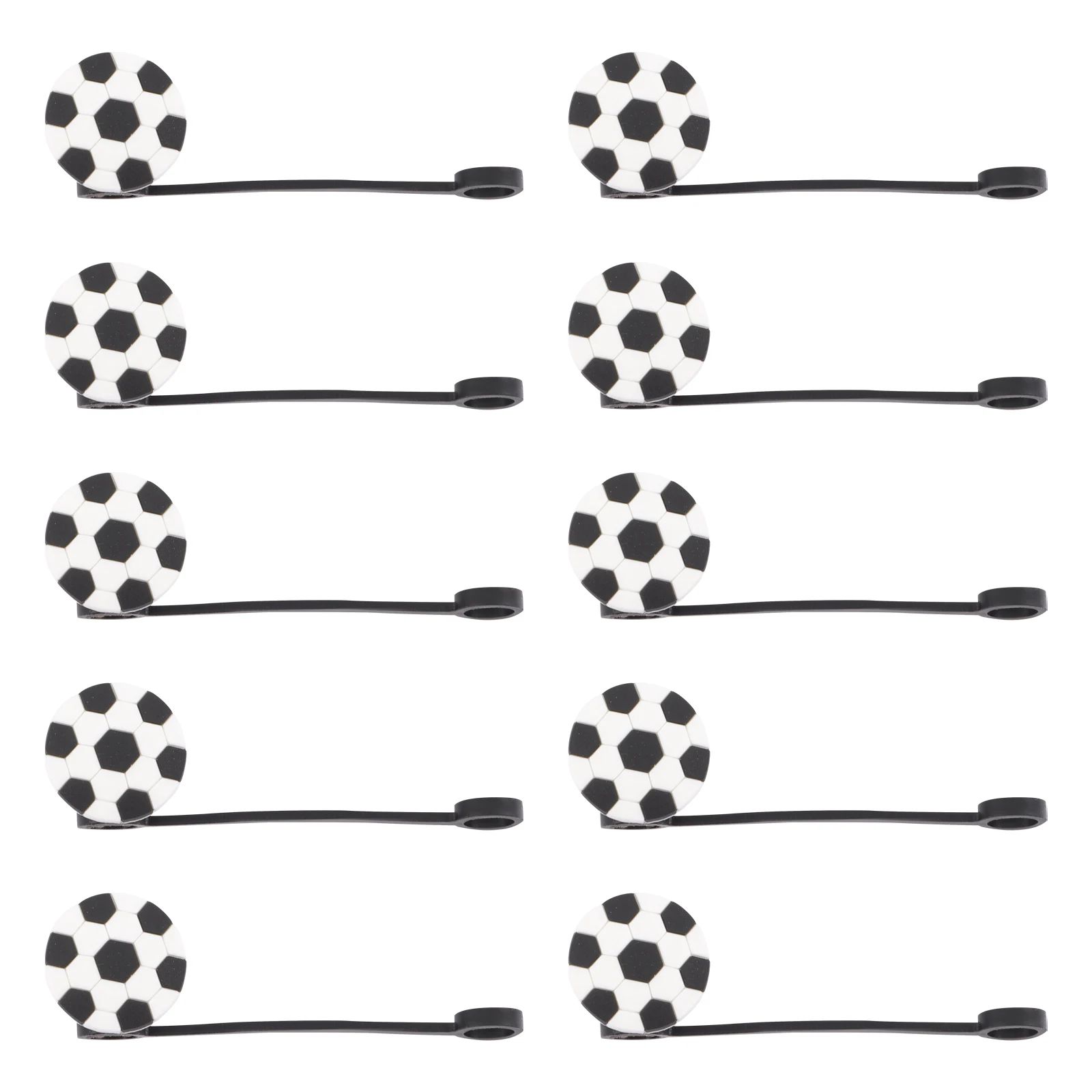 

10pcs Straw Covers Silicone Airtight Dust Proof Caps Plugs Reusable Drinking Tips Lids Kitchen Bar Accessories