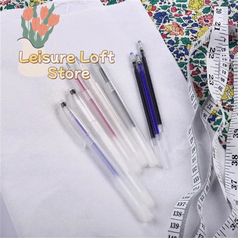 11Pcs Heat Erasable Fabric Marking Pens Washable Temporary Vanishing Marker for Home Sewing Embroidery Craft Projects