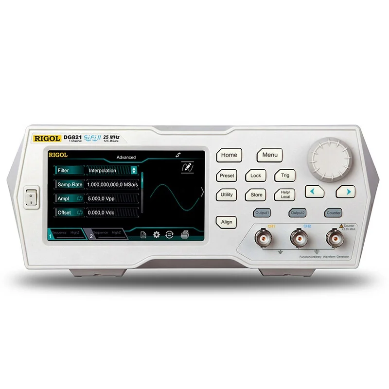 DG821 Signal Generator Function/Arbitrary Waveform Function Generator 25MHZ 1 output channels