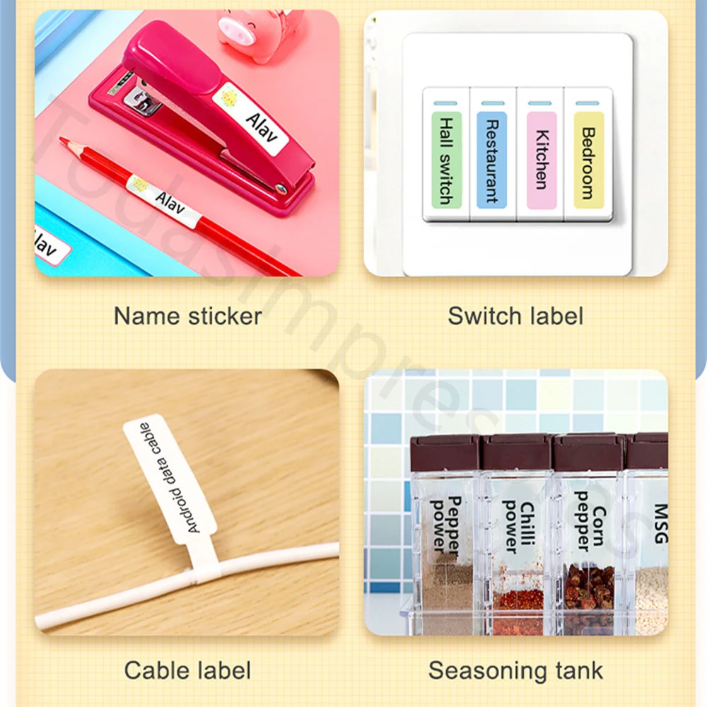 Niimbot D110 Label Maker Machine Mini Pocket Thermal Label Printer All in One DIY Date Sticker Label Machine Various Label Paper