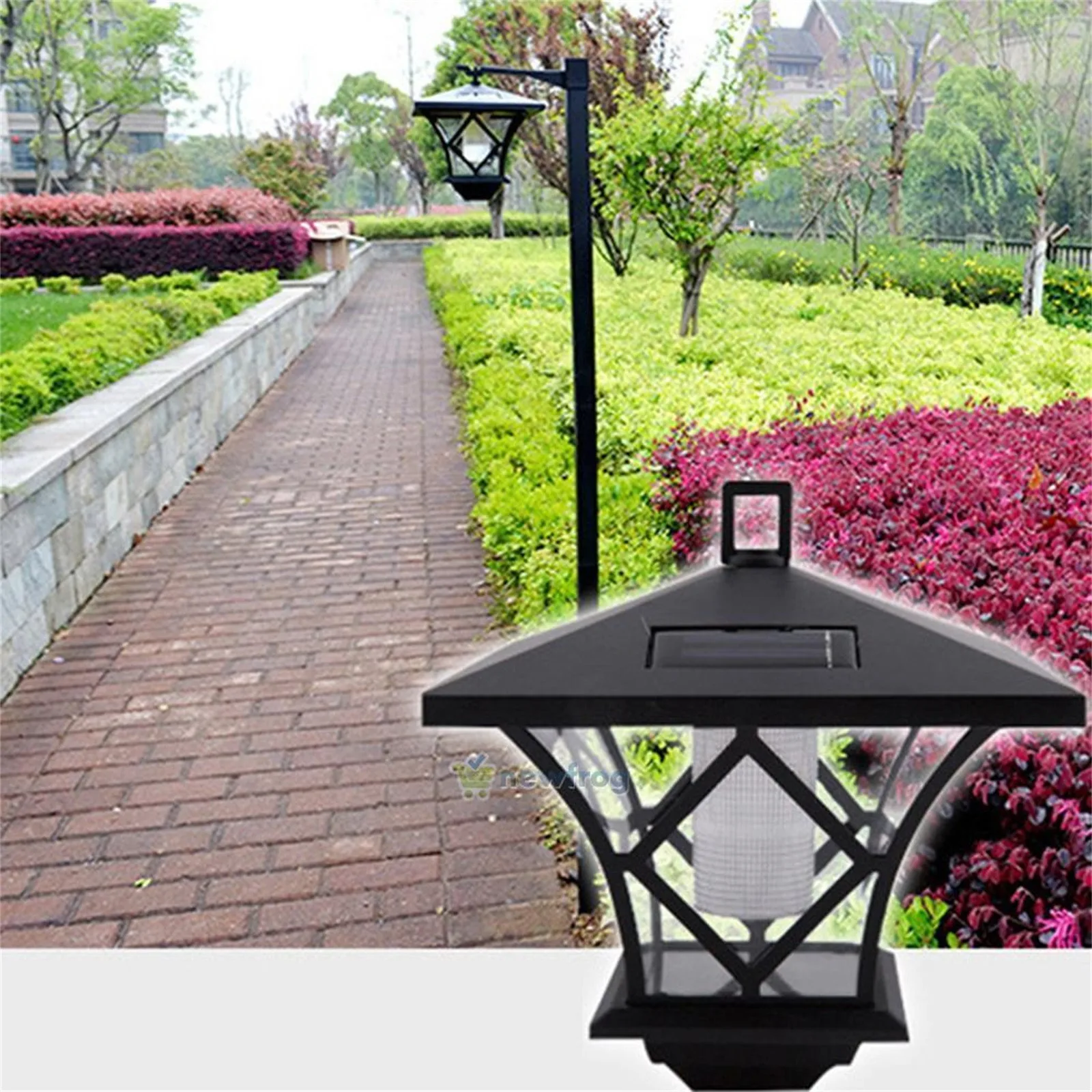 Solar Street Lamp  Solar Lamp Post Light Decorative Floor Lamp for Backyard Porch for Front and Back Doors Solar Floor Lamps