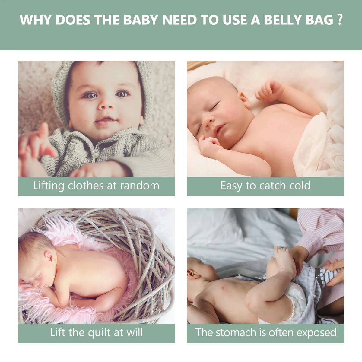 Pure Cotton Belly Protection Circumference Toddler Bellyband Navel Cord (above 95%) for Baby