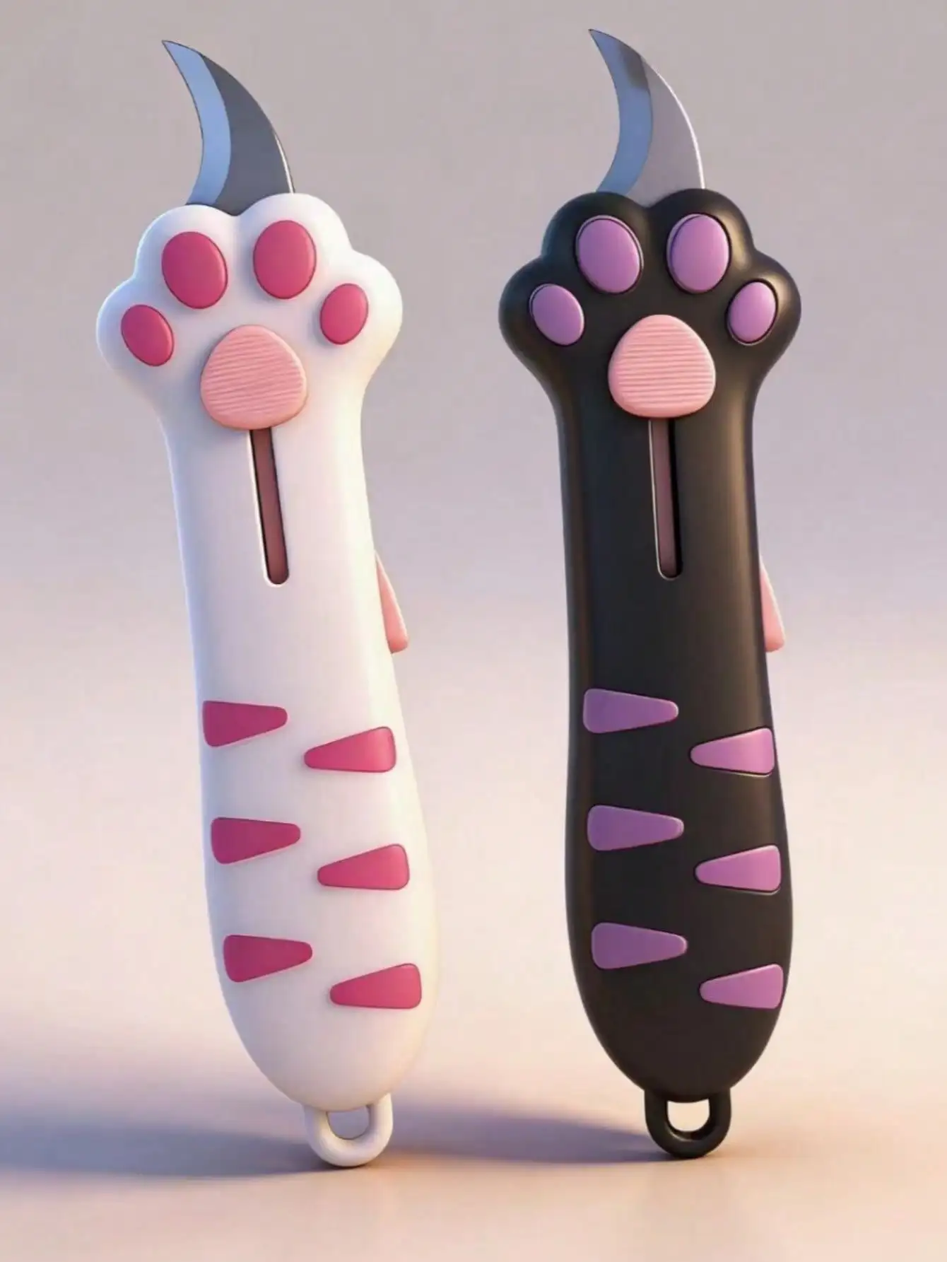 1pc Cute Cat Paw Shaped Multi-Function Utility Knife, Manual Retractable Blade For Safer Use, Lightweight And Portable Craft Knife Set, Suitable For Paper Cutting, Opening Packages, DIY Crafts SS260605155946696976897