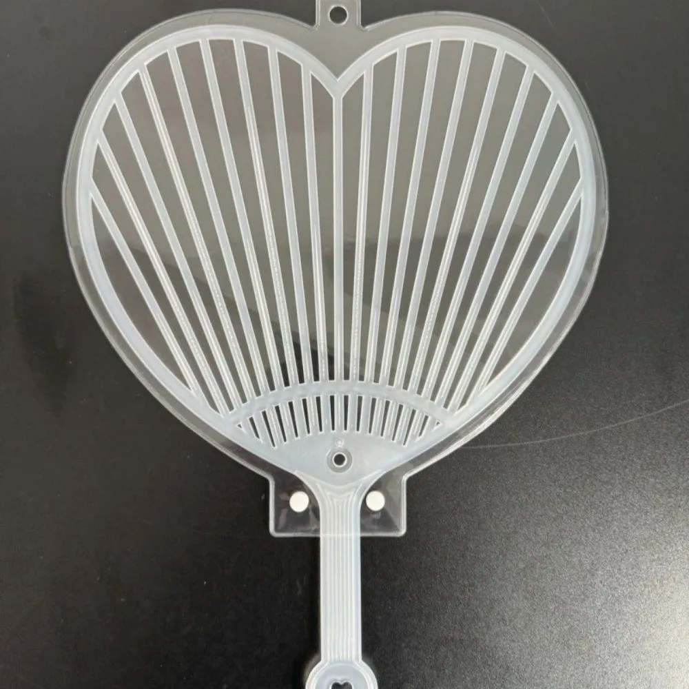 New PVC Picket Fan Cover Clear Dustproof Uchiwa Fan Sleeve Portable Hand Fan Protector Cover Cheering Fans