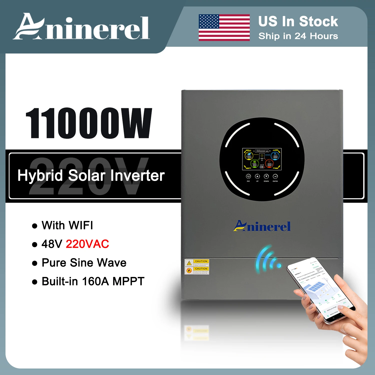 Drone Solar Charger - Inverter Solare Aninerel 11KW 48V 160A