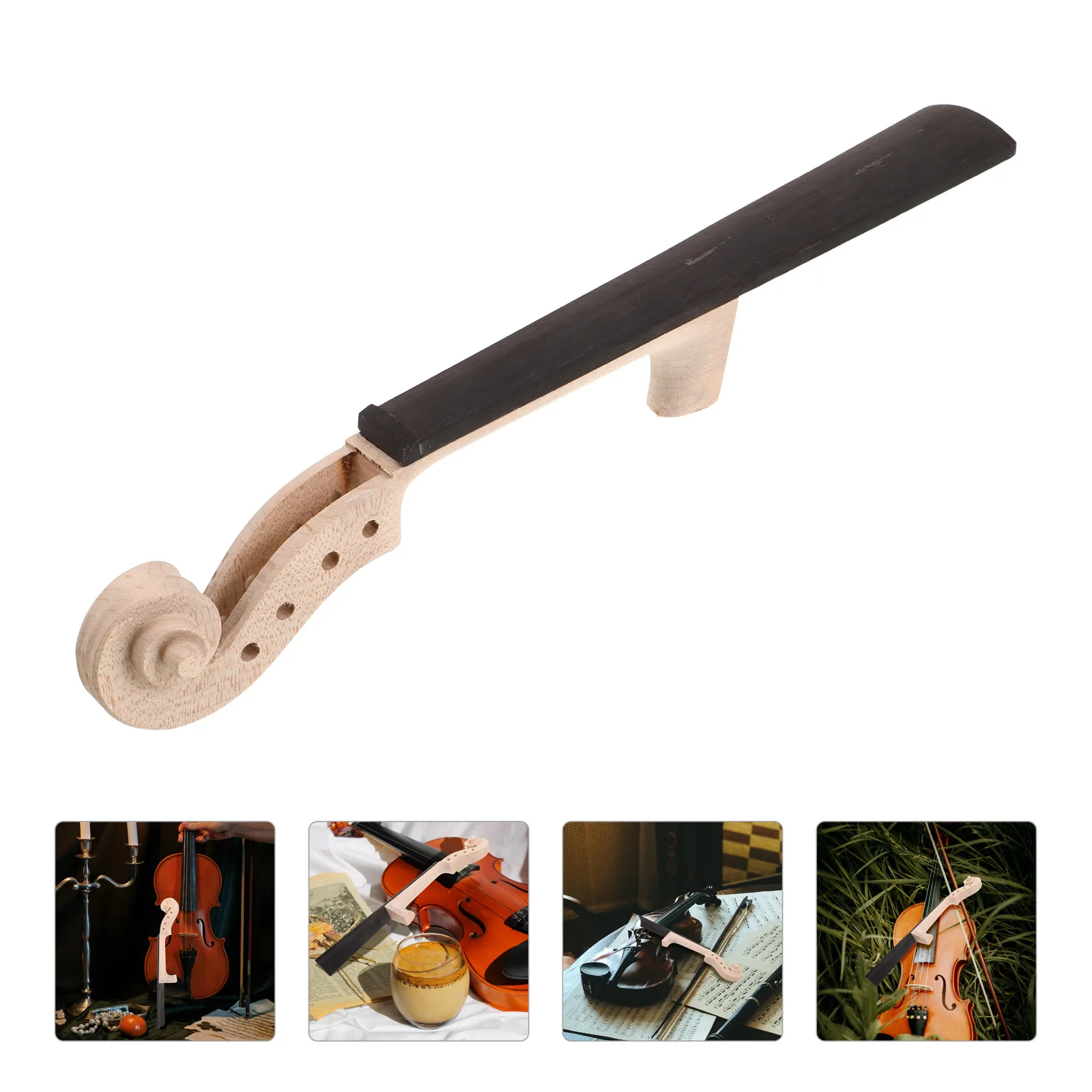 

Violin Head Home Supplies Instrument Accessory Durable Accessories Maple Wood Fingerboard Musical