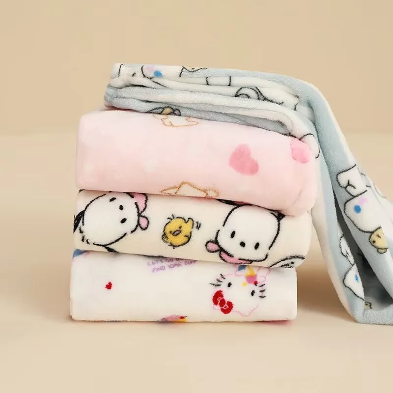 Flannel Cartoon Sanrio Walking Pants Pajamas Pants Thickened Women\'s Autumn and Winter New Warm Home Casual Pants with Pockets