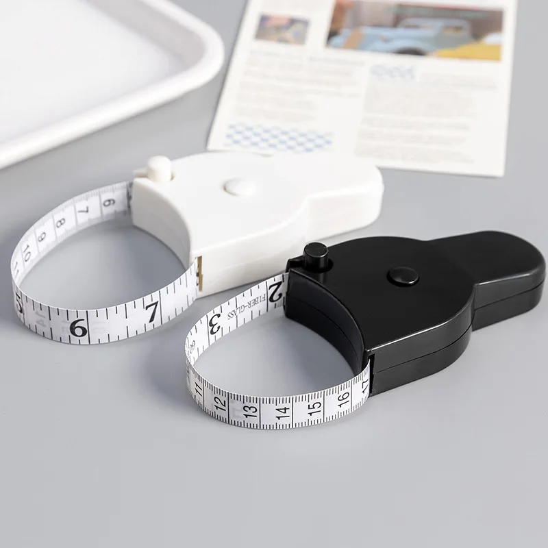 150cm/60inch Accurate Fitness Caliper Measuring Body Tape Measure Waist Chest Legs Self-tightening Body Measuring Tape Ruler