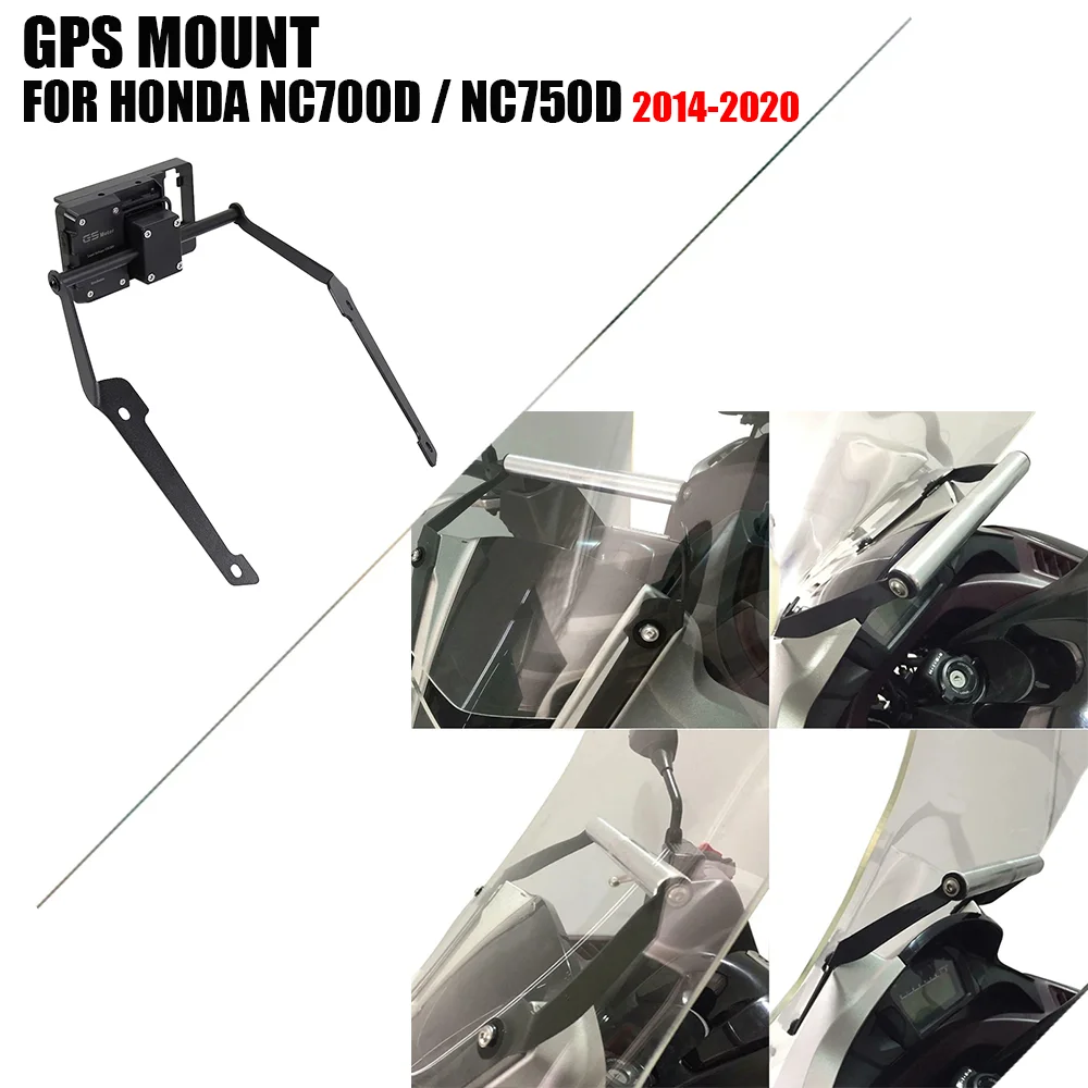 

Motorcycle Front Phone Stand Holder Smartphone Phone GPS Navigaton Plate Bracket For HONDA NC700D NC 700 D 2014-2020