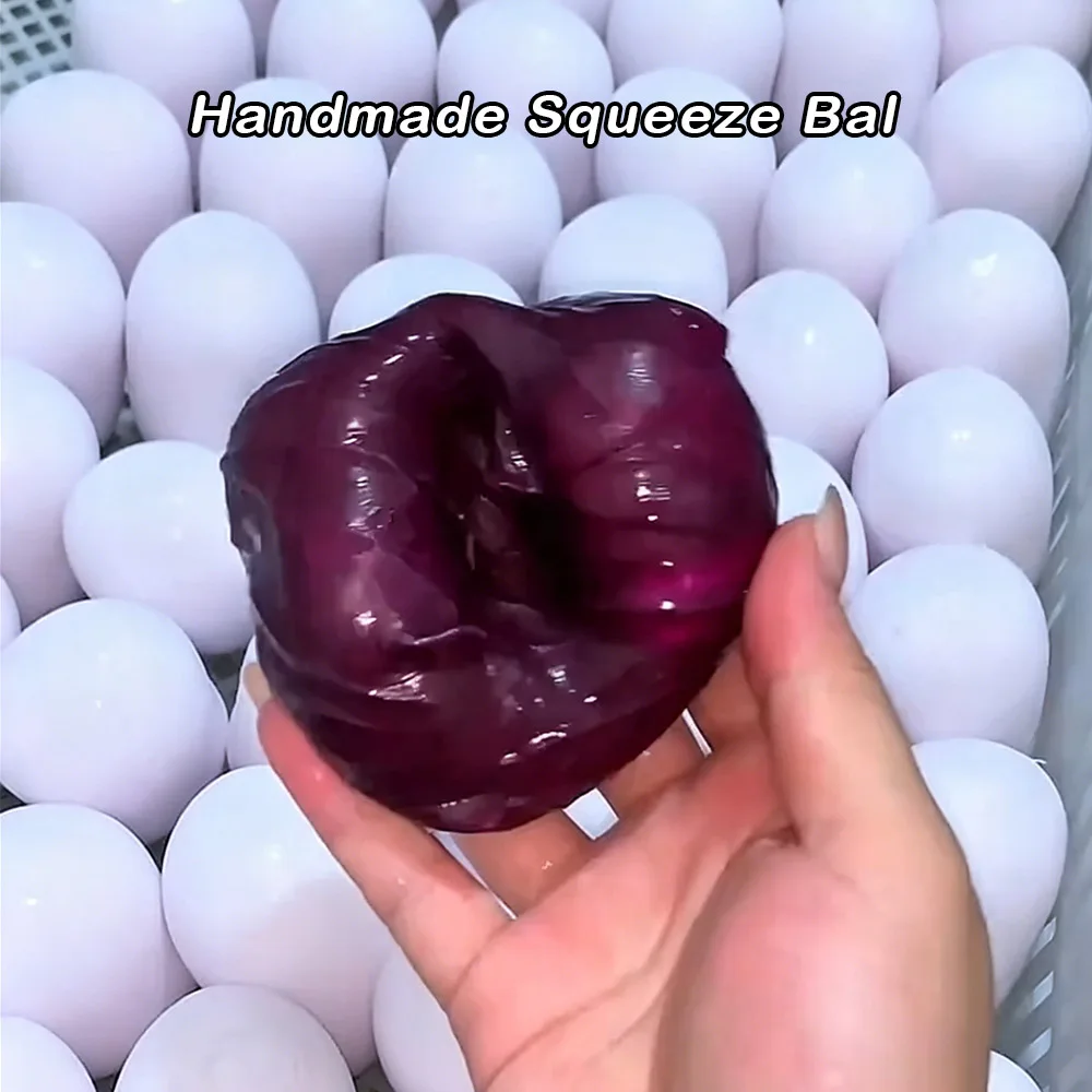 Handgefertigter Knuspriger Pfirsich-Mango-Orangen-Pudding Stressball, Knautschspielzeug, Knuspriges und Weiches Lebensmittelspielzeug, ASMR Sensorisches Stressabbau-Spielzeug – Detail 34