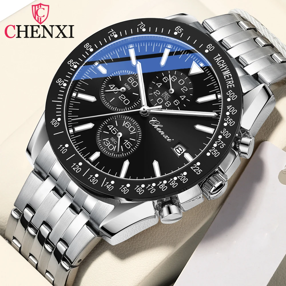 CHENXI New Men Watch Top Brand Luxury Watches Waterproof Man Sport Quartz Wrist Watch Chronograph Man Relogio Masculino