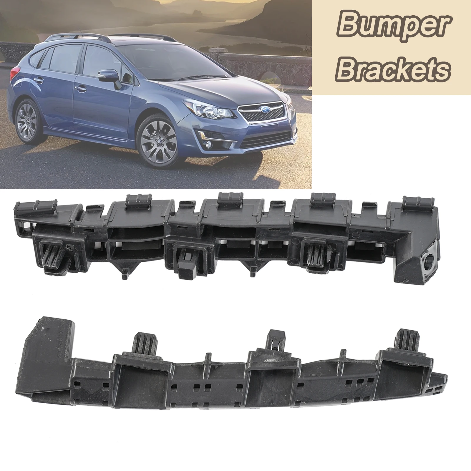 Pair Car Front Left Right Bumper Guide Mount Bracket Grille Retainer For Subaru Impreza 2012 2014 2015 16 57707FJ030 57707FJ020