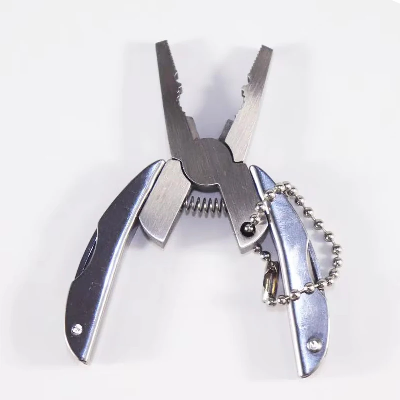 1pcs Multi-function Pliers Turtle Back Pliers Mini Tool Pliers Outdoor Pliers Gift Pliers Multi-purpose Folding Stainless Steel