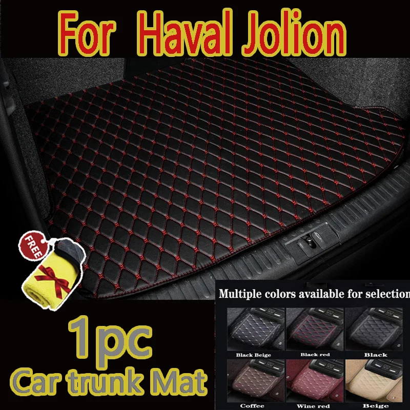 Rear Trunk Mat Car Trunk Leather Mats Parts Rear Boot Liner Styling Protector For Haval Jolion 2021 2022 2023 2024 Accessories