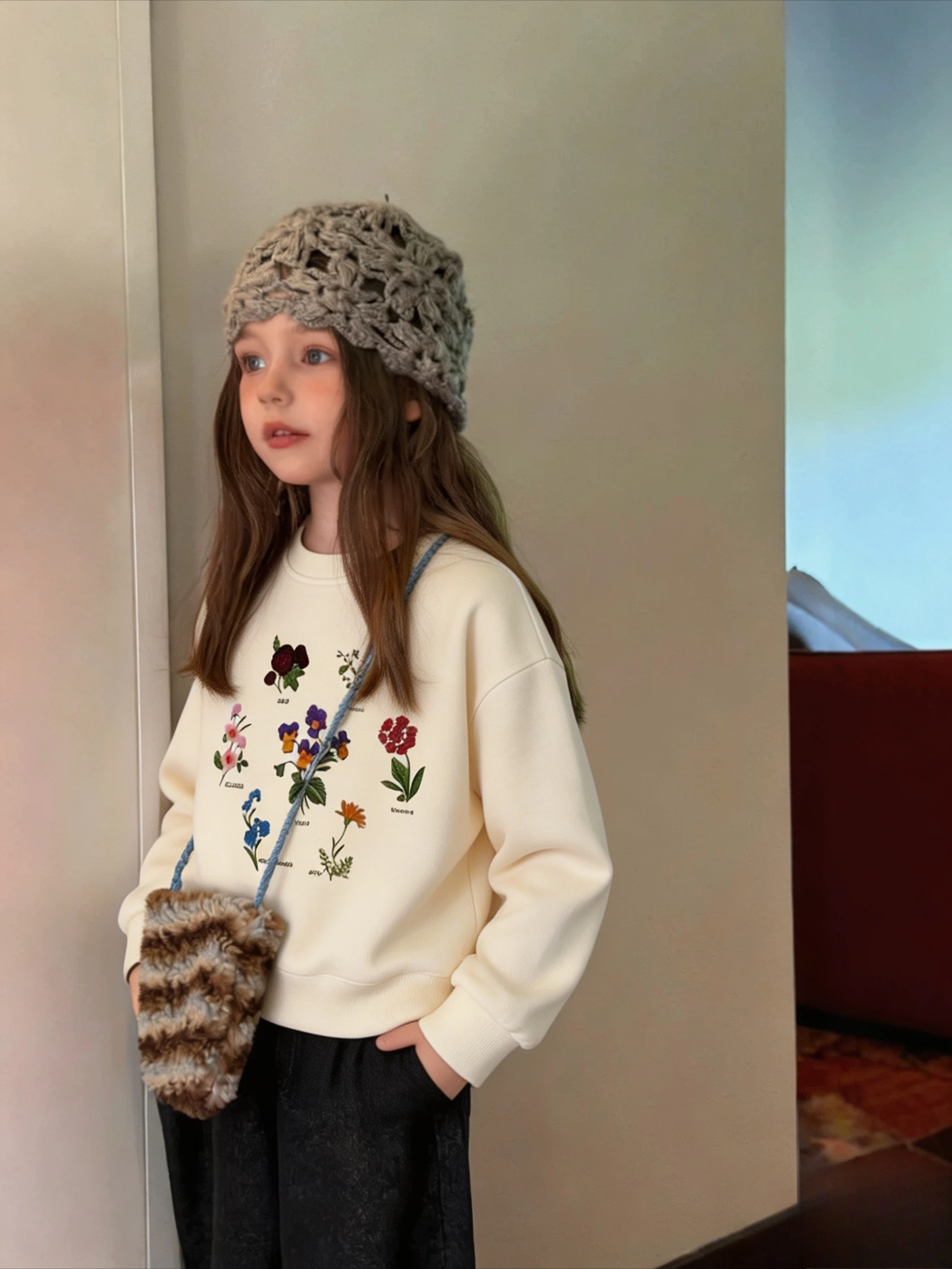 2026 Baby Girl's Clothing Korean Style Fashion Versatile Long Sleeve Sweatshirts Simple Casual Printed Kids Hoodie O-neck Fall