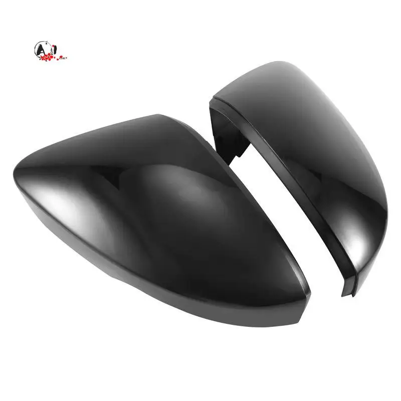 A10E-Glossy Black Car Rearview Mirror Covers Side Wing Mirror Caps For Skoda Octavia Mk3 A7 5E 2014-2019 For T-ROC