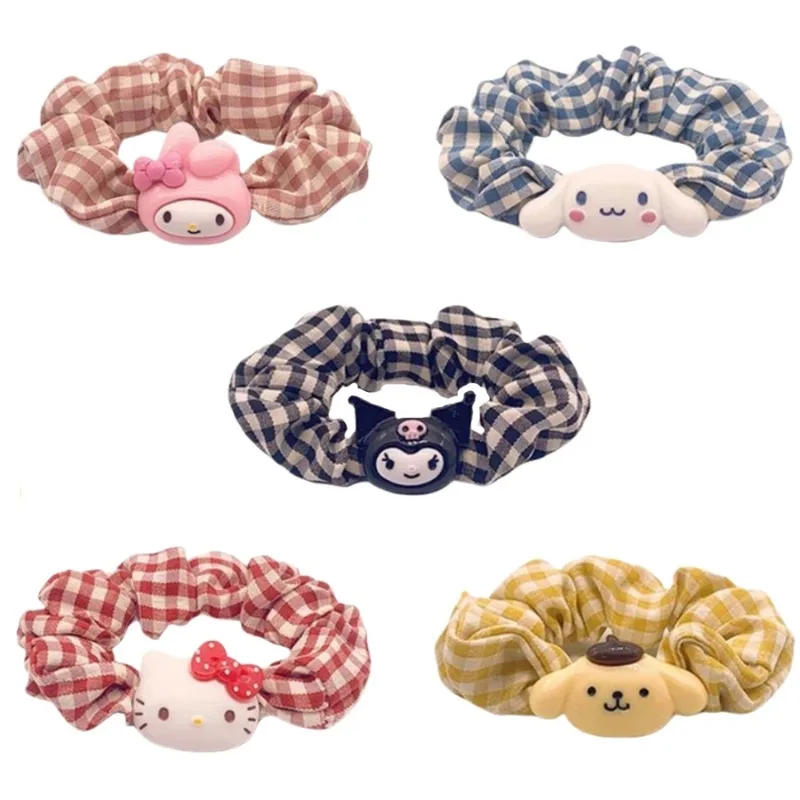 Sanrio Kawaii Hair Ties Anime Hair Ring Ornaments Hello Kitt