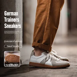 Maden Vintage Patchwork German Trainer Sneakers Unisex Spring and Summer Sports Casual Shoes Lace-up Outdoor Shoes
